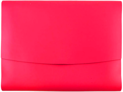 Fuchsia 10 x 13 Leather Portfolios with Snap