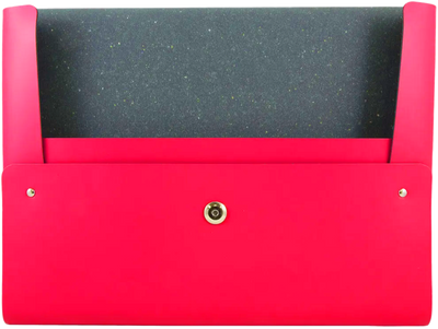 Fuchsia 10 x 13 Leather Portfolios with Snap