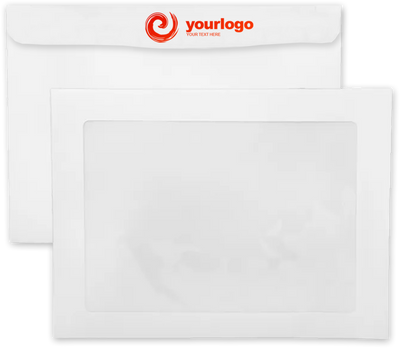 White 28lb Full Face Booklet Window (9 x 12) Envelopes