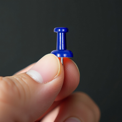 Blue Pushpins - 100 Pack