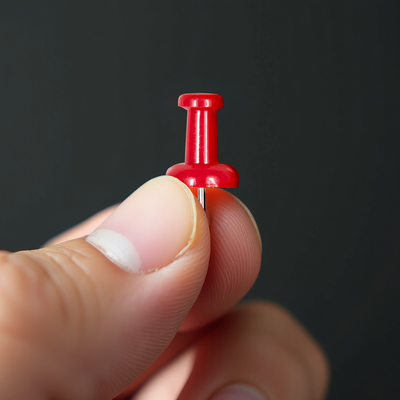Red Pushpins - 100 Pack