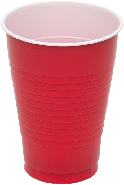 Red 12oz Plastic Cups - 20 Pack
