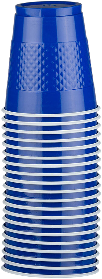 Blue 12oz Plastic Cups - 20 Pack