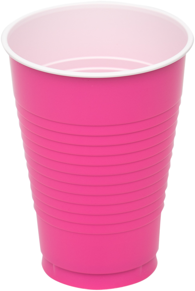 Fuchsia 12oz Plastic Cups - 20 Pack