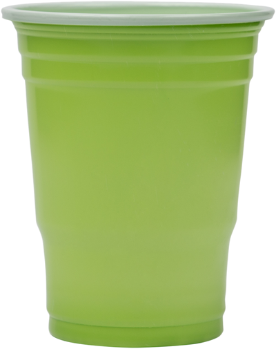 Lime Green 12oz Plastic Cups - 20 Pack