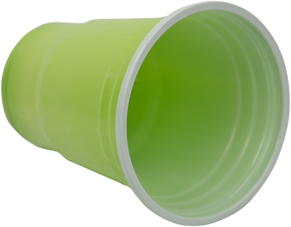 Lime Green 12oz Plastic Cups - 20 Pack