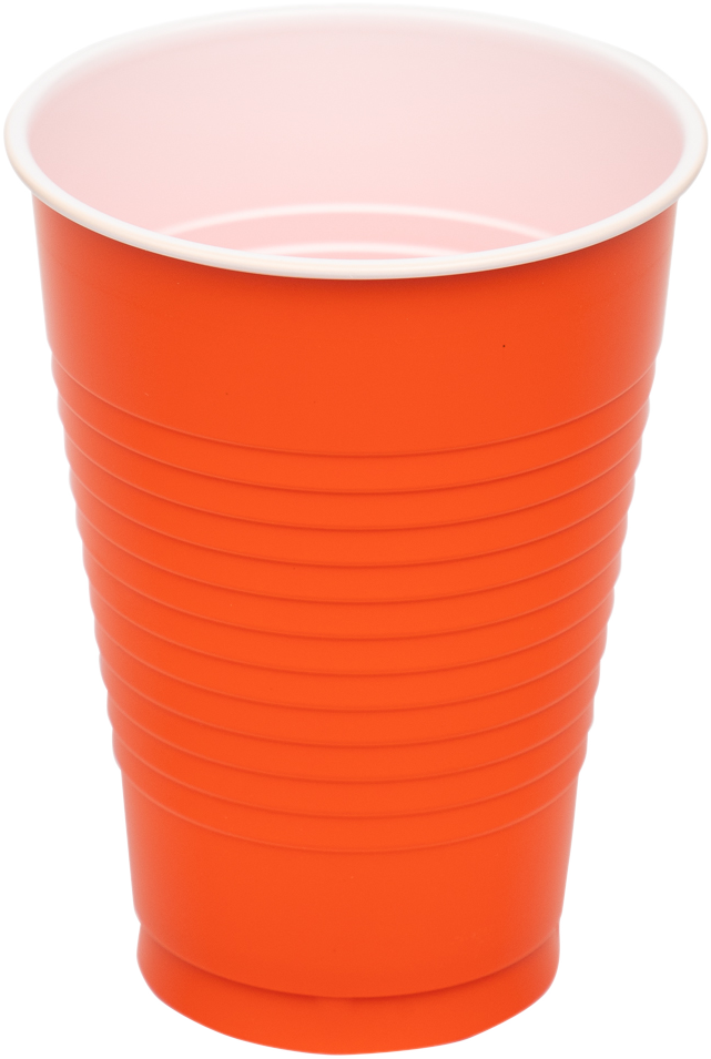 Orange 12oz Plastic Cups - 20 Pack