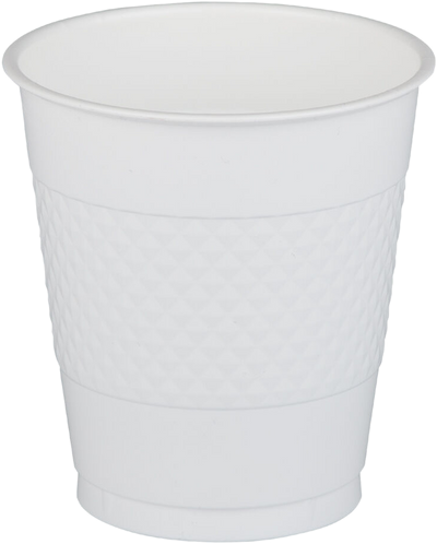 White 12oz Plastic Cups - 20 Pack