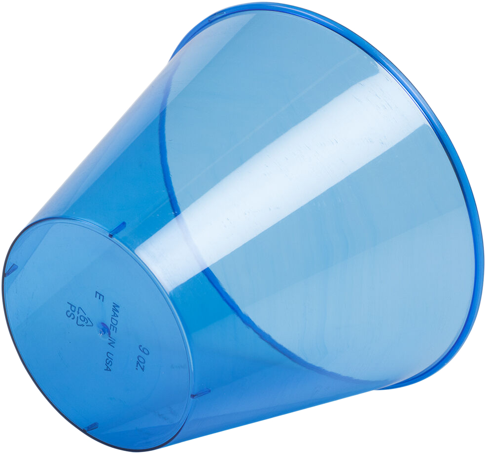 Royal Blue 9oz Plastic Tumblers - 72 Pack