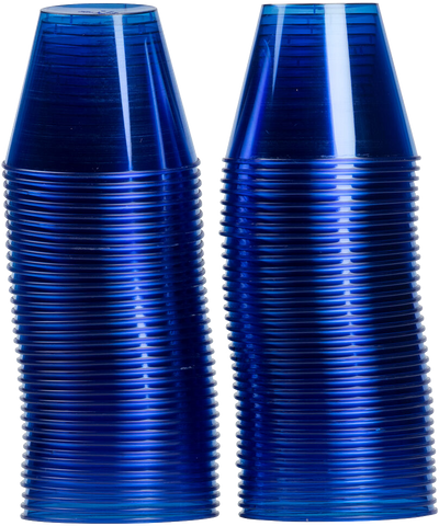 Royal Blue 9oz Plastic Tumblers - 72 Pack