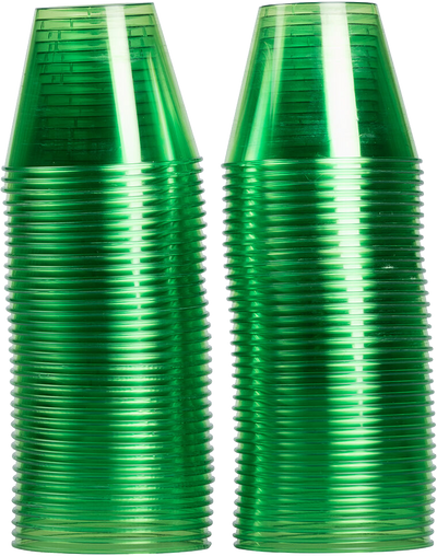 Lime Green 9oz Plastic Tumblers - 72 Pack