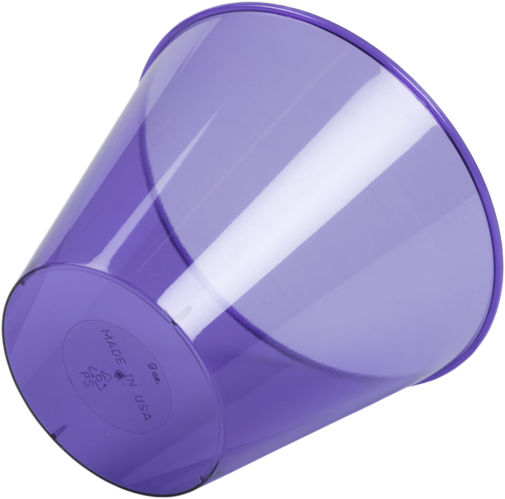 Purple Violet 9oz Plastic Tumblers - 72 Pack