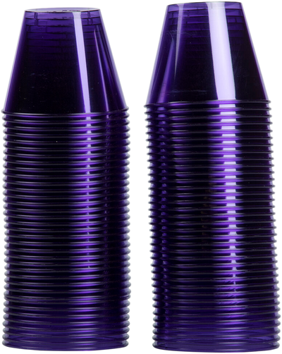 Purple Violet 9oz Plastic Tumblers - 72 Pack