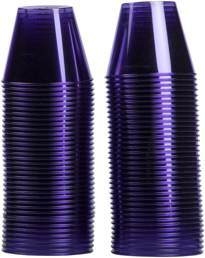Purple Violet 9oz Plastic Tumblers - 72 Pack
