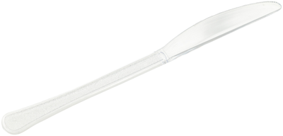 Clear Plastic Knives - 20 Pack