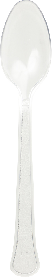 Clear Plastic Spoons - 20 Pack