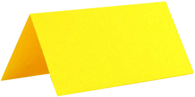 Bright Yellow 3 3/4 x 1 3/4 Printable Place Cards