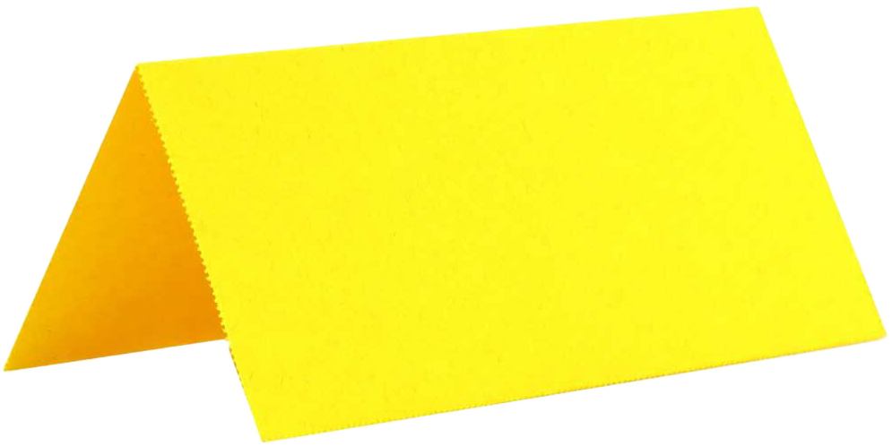 Bright Yellow 3 3/4 x 1 3/4 Printable Place Cards