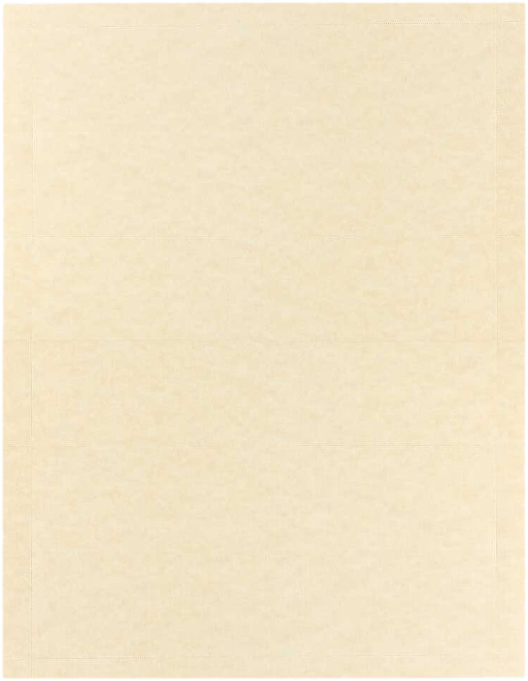 Natural Parchment 3 3/4 x 1 3/4 Printable Place Cards