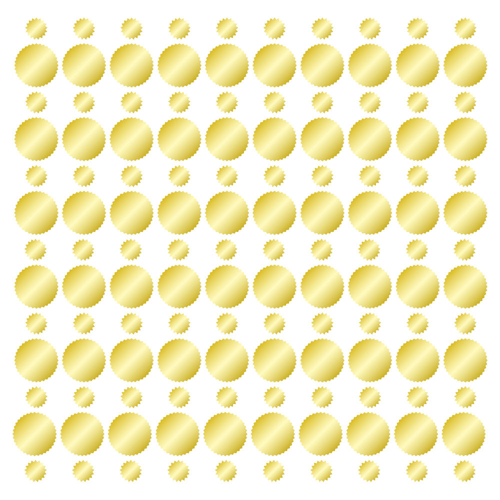 Gold Foil Combo Labels 1 Small Roll & 1 Large Roll Labels