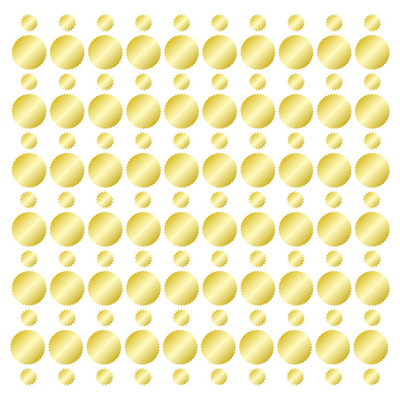 Gold Foil Combo Labels 1 Small Roll & 1 Large Roll Labels