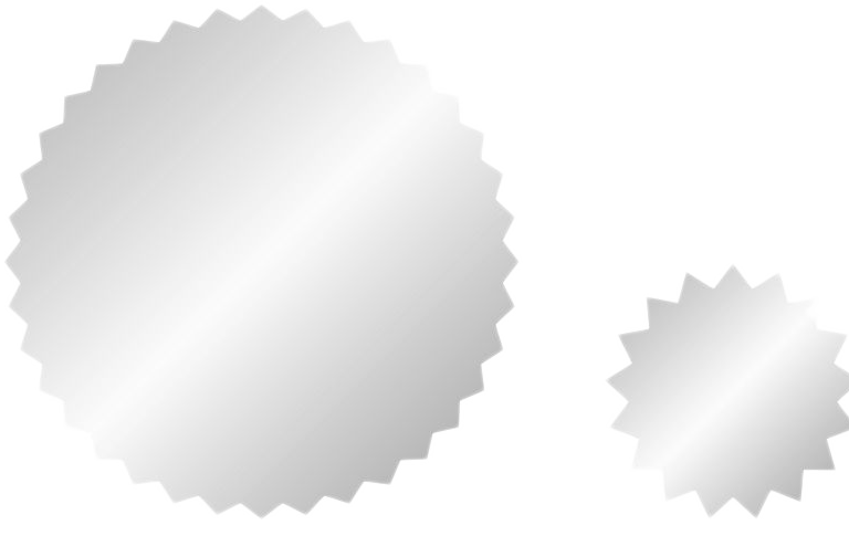 Silver Foil Wafer Seal Labels Combo Labels