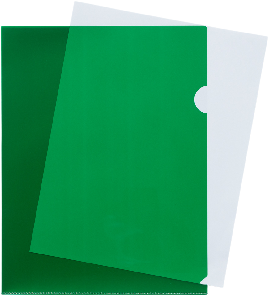 Green 9 x 11 1/2 Plastic Sleeves