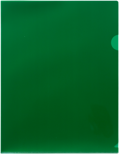 Green 9 x 11 1/2 Plastic Sleeves