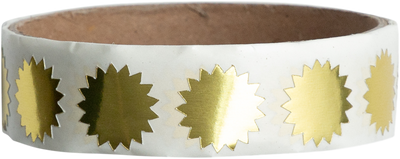 Gold Foil 3/4 Inch Roll of  Wafer Seal Labels