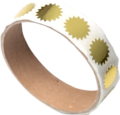 Gold Foil 3/4 Inch Roll of  Wafer Seal Labels