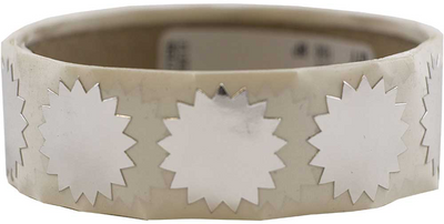 Silver Foil 3/4 Inch Roll of  Wafer Seal Labels
