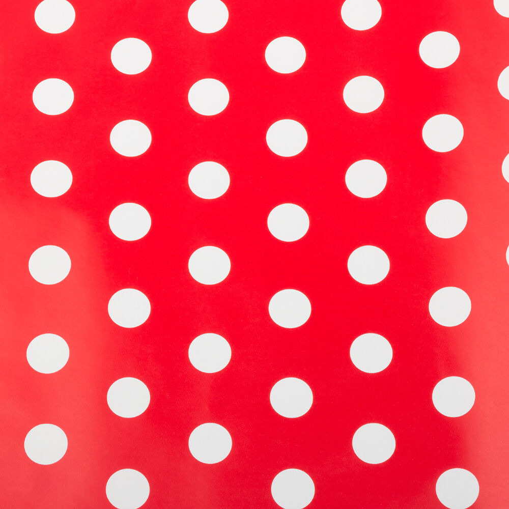 Red with White Dots Wrapping Paper (25 Sq Ft)