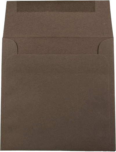 Chocolate Brown 32lb 6 1/2 x 6 1/2 Square Envelopes