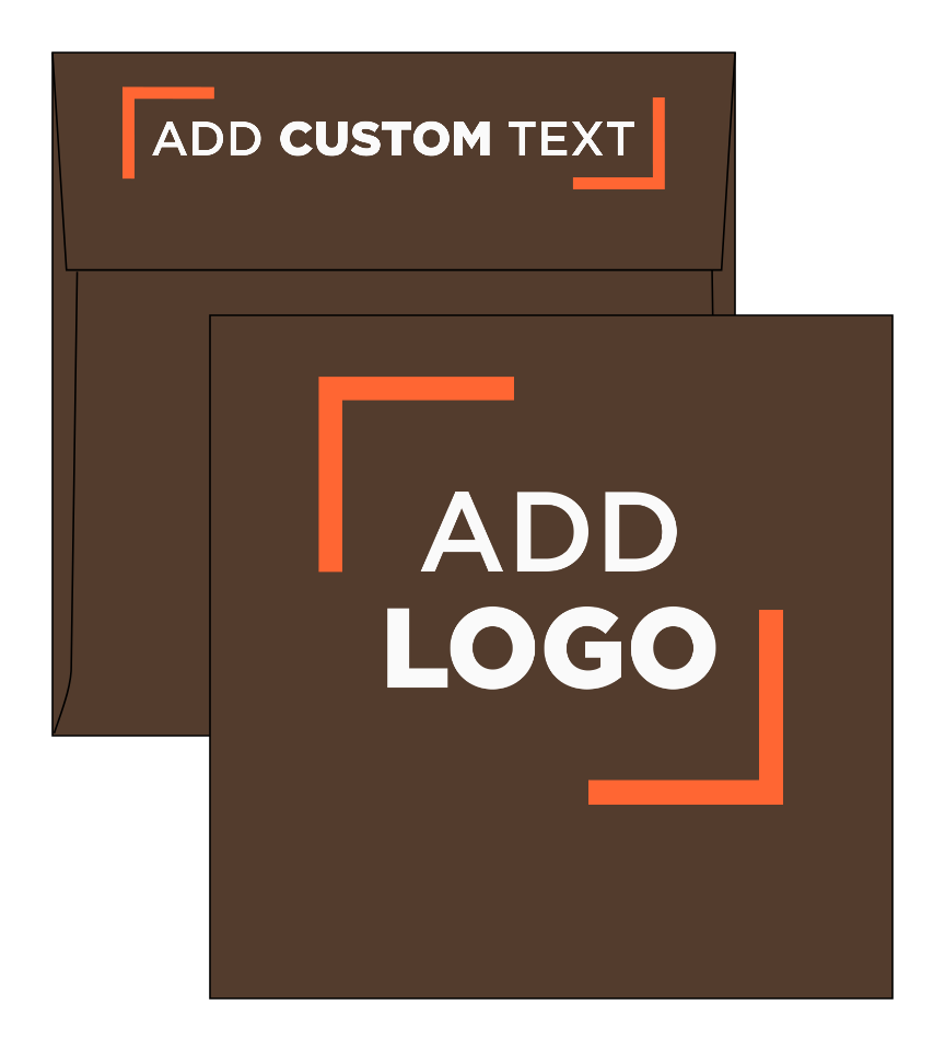 Chocolate Brown 32lb 6 1/2 x 6 1/2 Square Envelopes