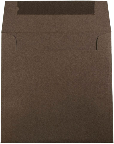 Chocolate Brown 32lb 7 1/2 x 7 1/2 Square Envelopes