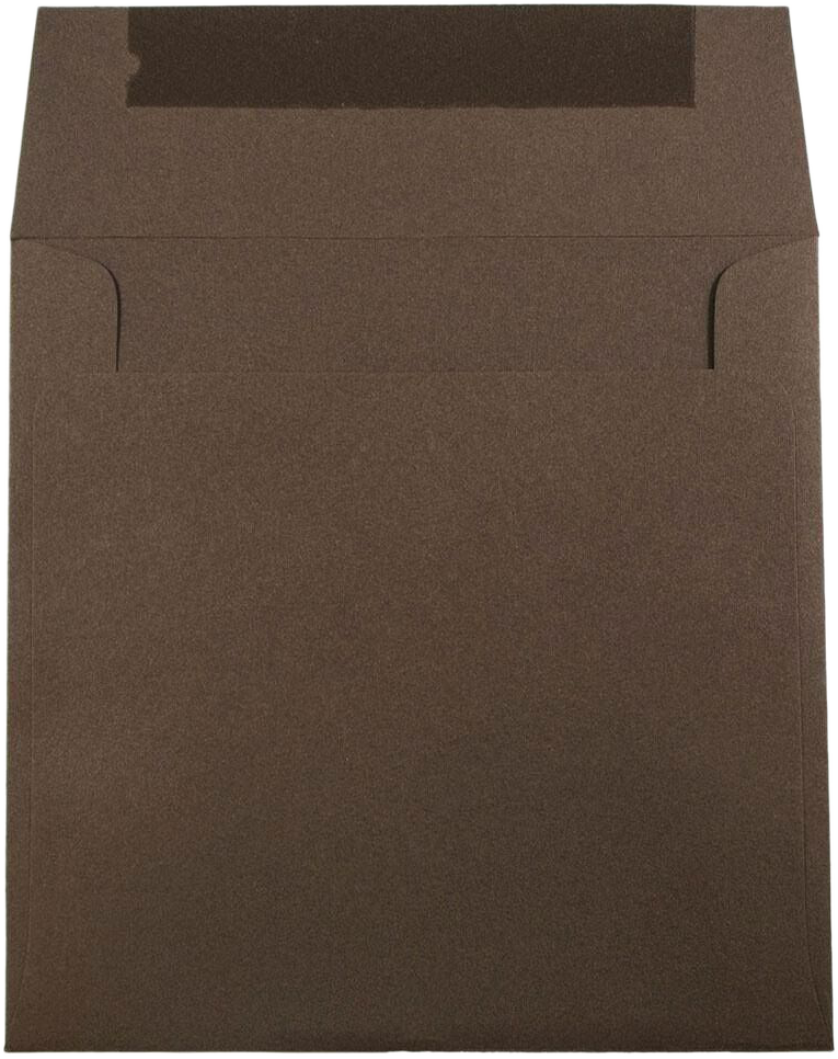 Chocolate Brown 32lb 7 1/2 x 7 1/2 Square Envelopes