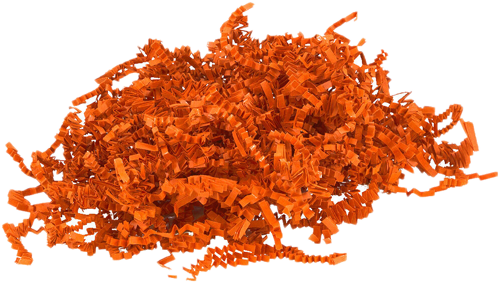Orange Shred Tissue Paper - 2oz
