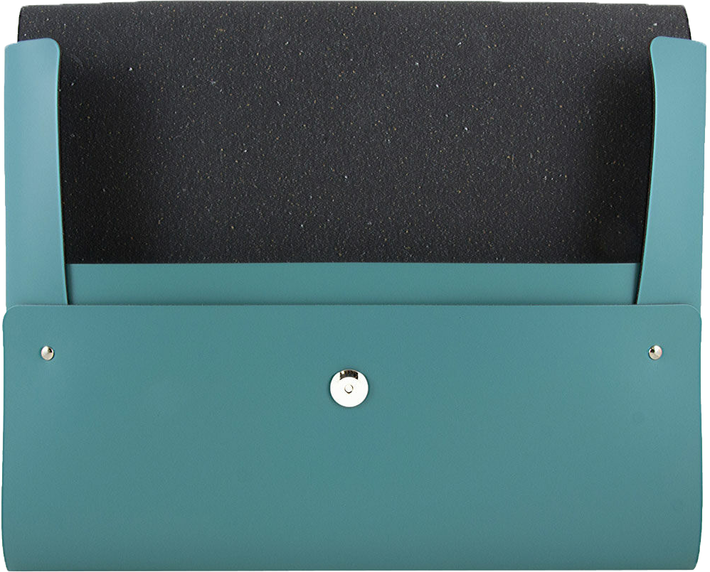 Teal 10 x 13 Leather Portfolios with Snap