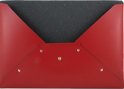 Red Legal Leather Portfolios with Snap