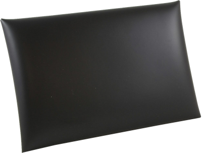 Black 9 1/2 x 6 1/2 x 1 Leather Portfolios with Snap