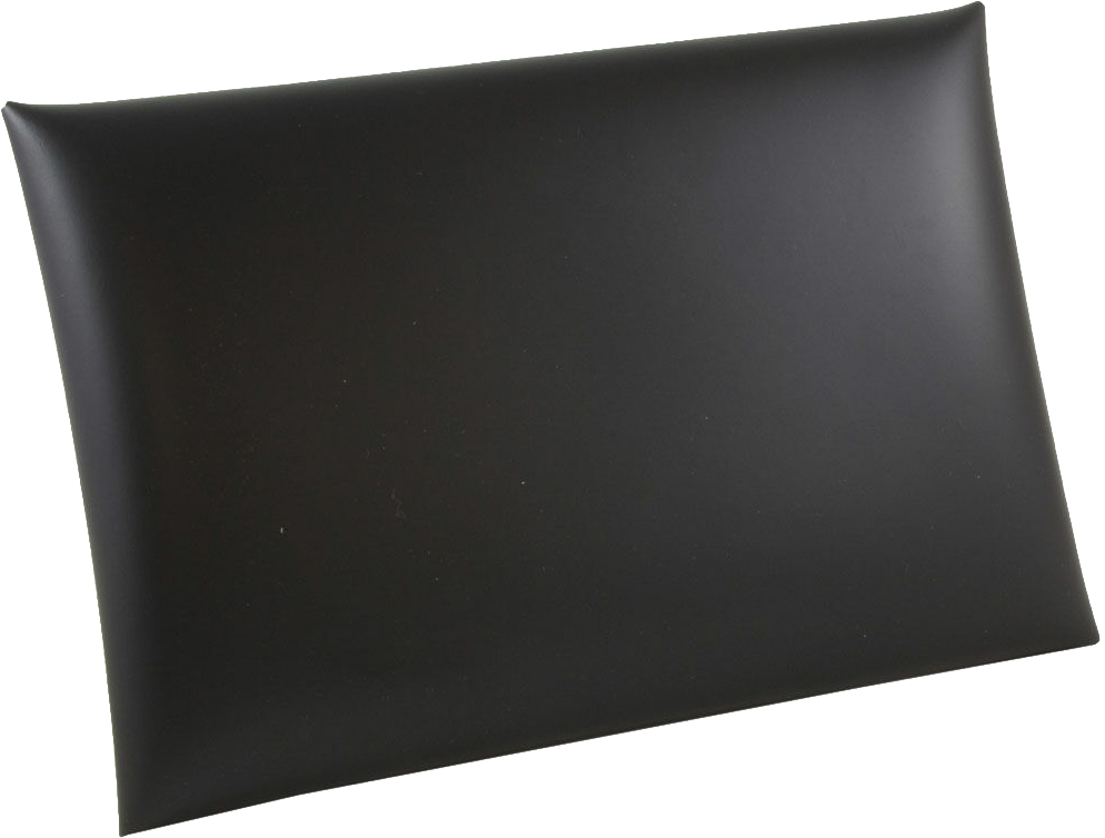 Black 9 1/2 x 6 1/2 x 1 Leather Portfolios with Snap