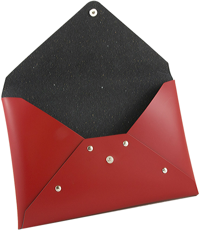 Red 6 x 9 Leather Portfolios with Snap