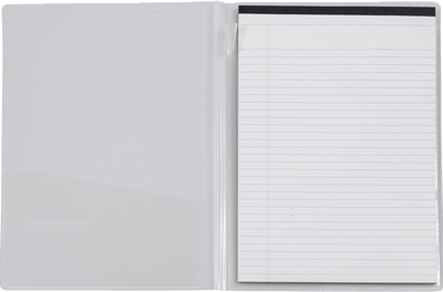 Clear 9 1/2 x 12 1/4 Plastic Padfolios