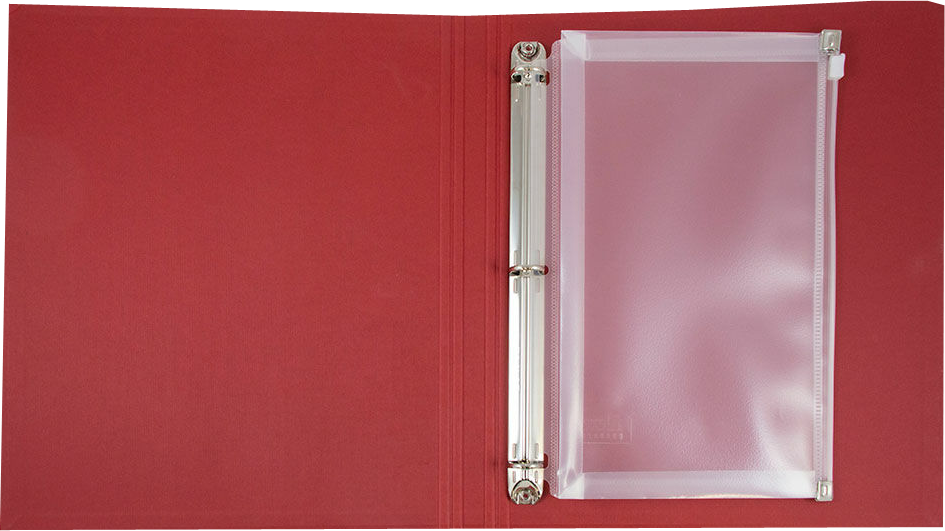 Clear 6 x 9 Booklet 3 Hole Punch Plastic Envelopes with Zip Closure