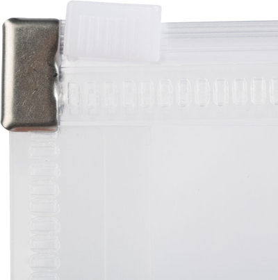 Clear 6 x 9 Booklet 3 Hole Punch Plastic Envelopes with Zip Closure
