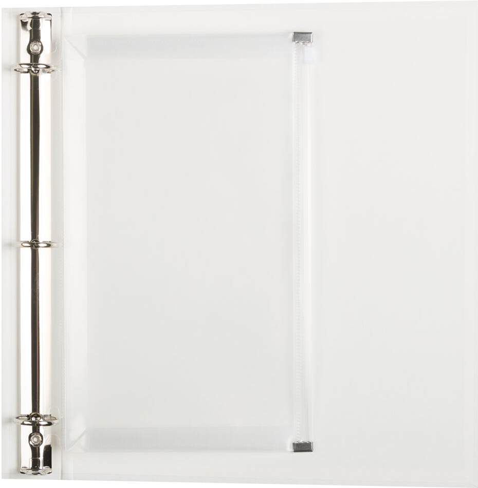 Clear 6 x 9 Booklet 3 Hole Punch Plastic Envelopes with Zip Closure