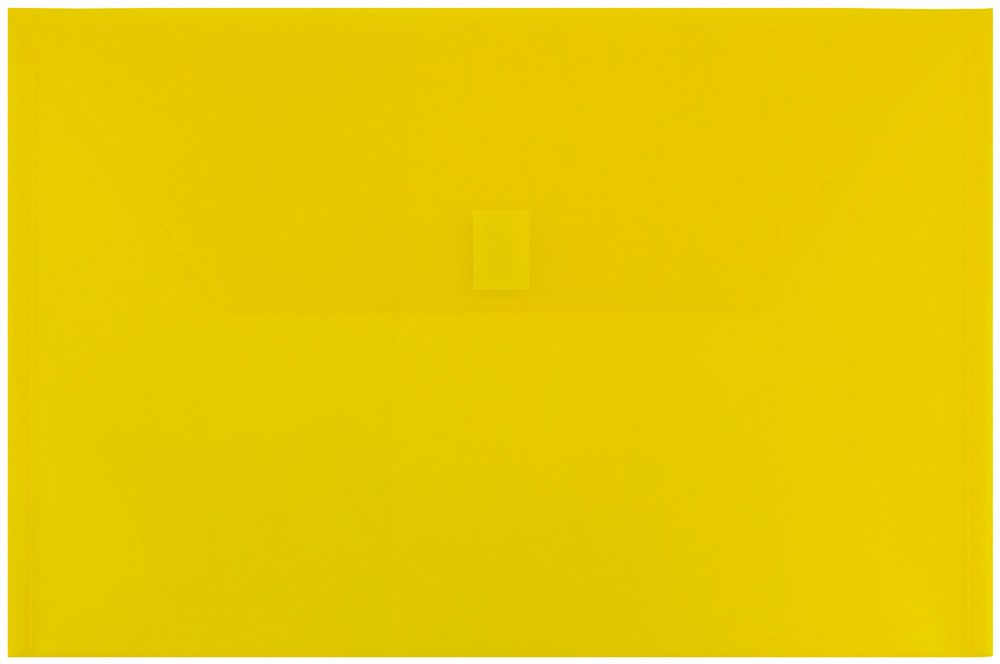 Yellow Legal Booklet Plastic Envelopes (9 3/4 x 14 1/2) with Hook and Loop Closure