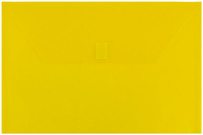 Yellow Legal Booklet Plastic Envelopes (9 3/4 x 14 1/2) with Hook and Loop Closure