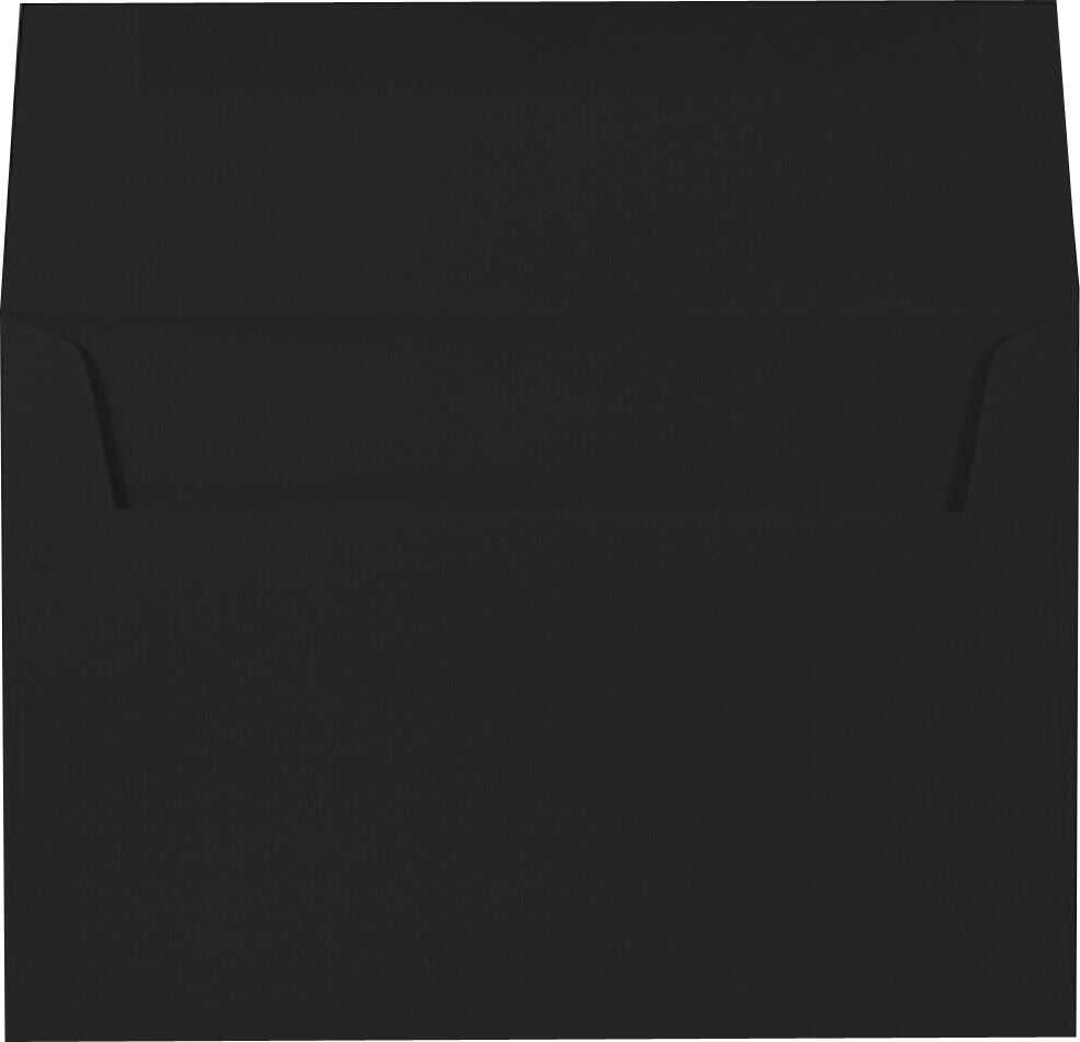 Smooth Midnight Black 32lb A8 Invitation Envelopes (5 1/2 x 8 1/8)