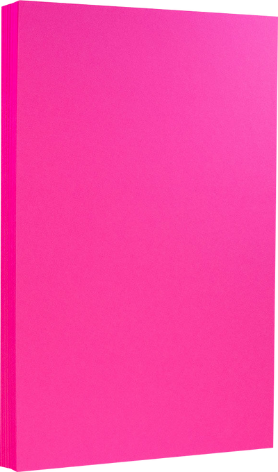 Fuchsia Pink Magenta 65lb 8 1/2 x 14 Cardstock